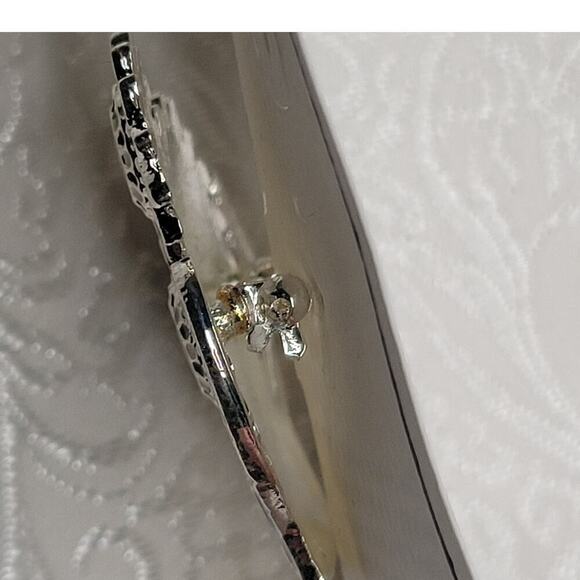 NWT Zarlite by Zarah enamel silver plated sunflower brooch nickel-free pin - Picture 6 of 6